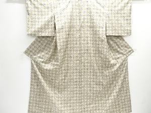 アンティーク　華紋模様本場大島紬着物(染)